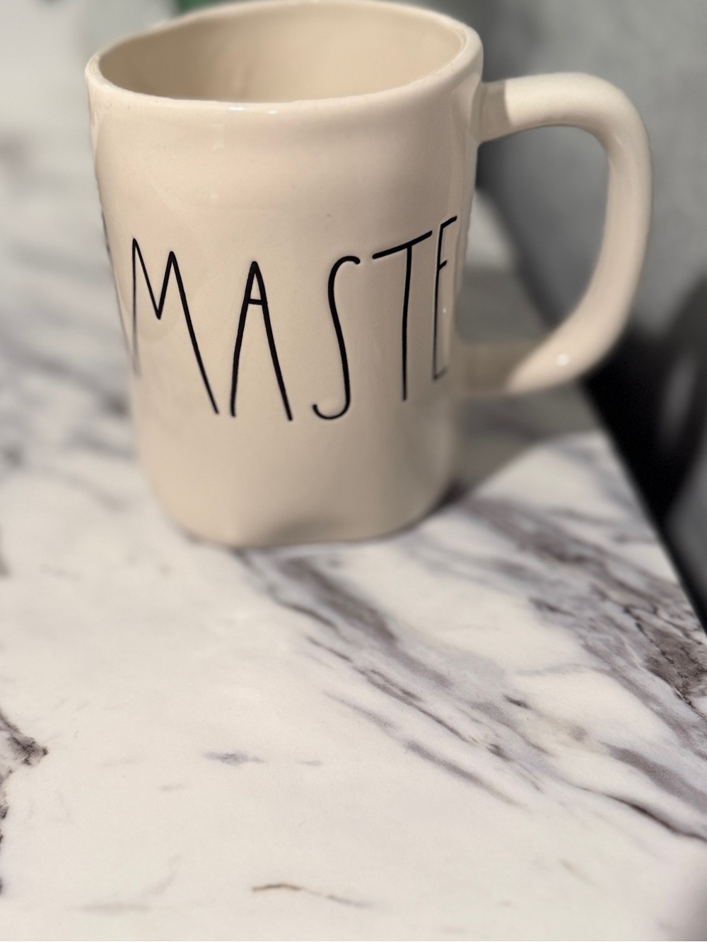 Rae Dunn NAMASTE Ceramic Coffee Mug Artisan Collection Magenta Cream - Picture 4 of 9